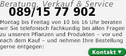 Beratung, Verkauf & Service: Telefon 089/1577902